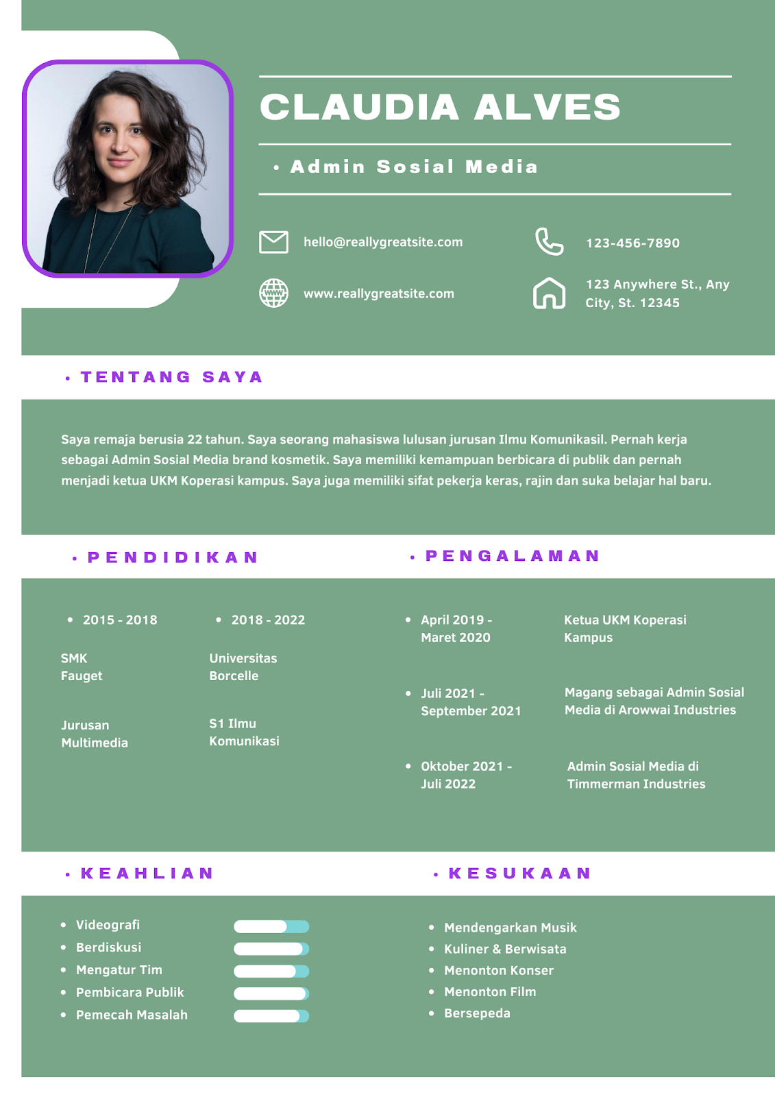 11 Template CV Gratis di Microsoft Word dan Canva serta 5 Tipsnya 12 11 Template CV Gratis di Microsoft Word dan Canva serta 5 Tipsnya | BanyakCara.biz.id