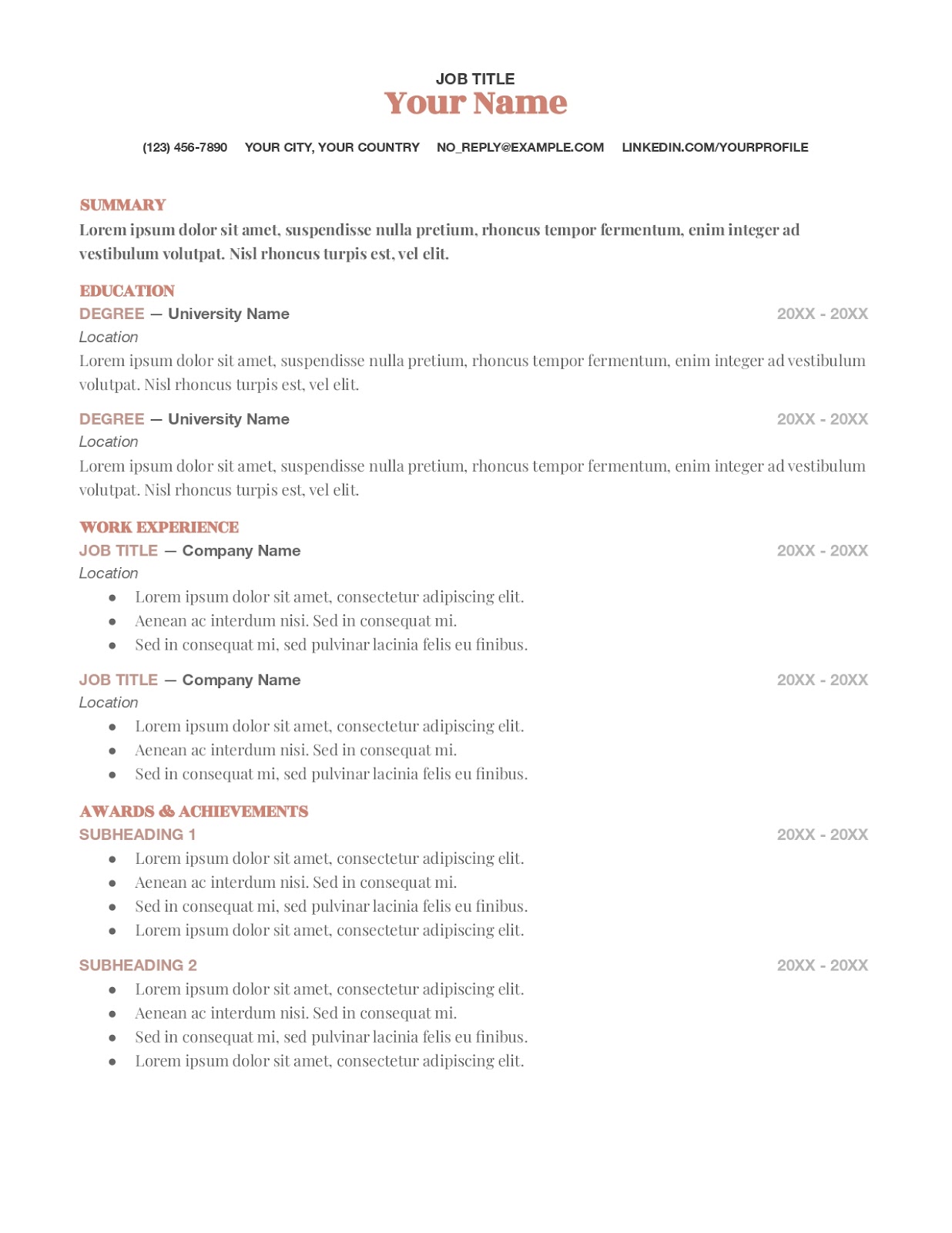 11 Template CV Gratis di Microsoft Word dan Canva serta 5 Tipsnya 6 11 Template CV Gratis di Microsoft Word dan Canva serta 5 Tipsnya | BanyakCara.biz.id