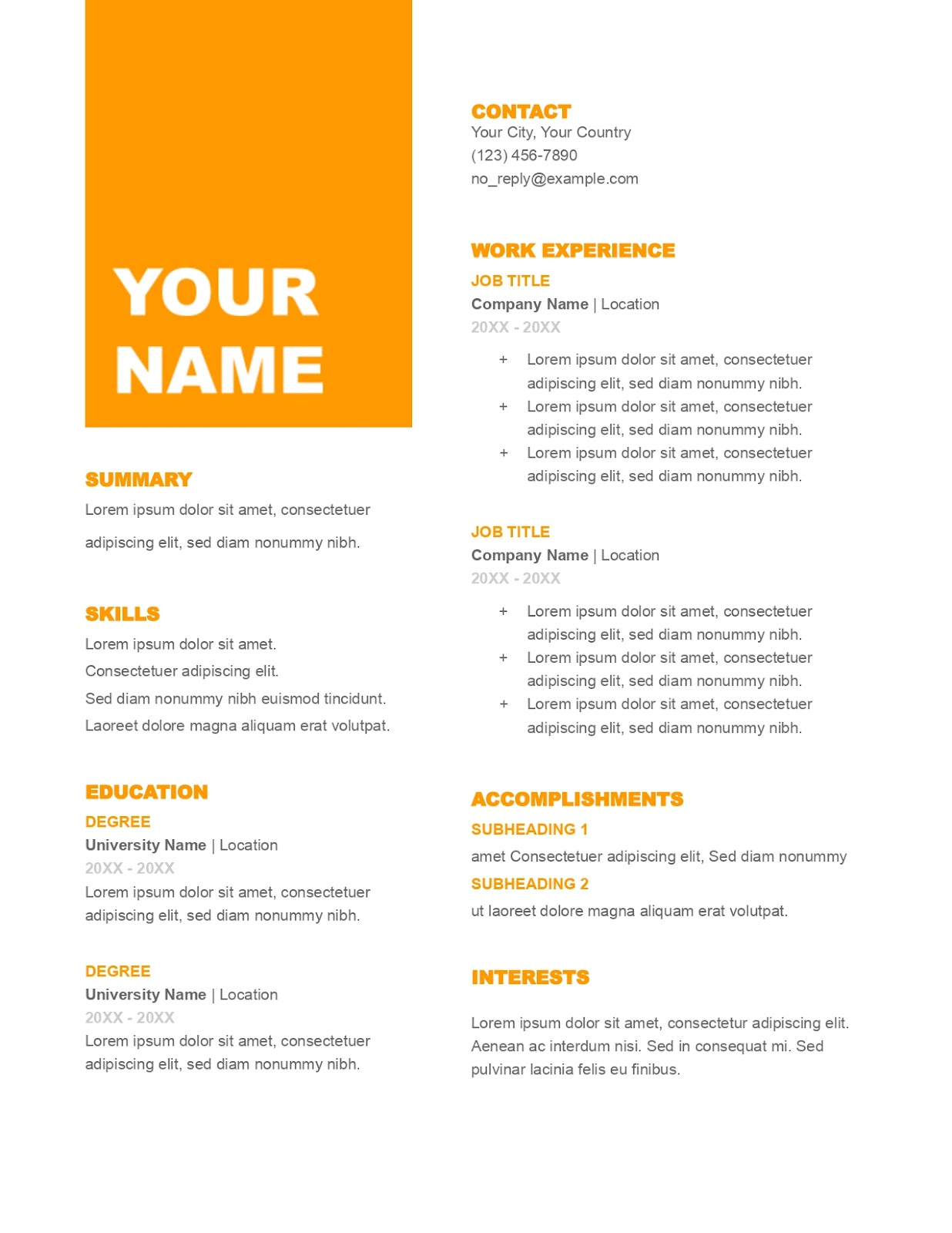 11 Template CV Gratis di Microsoft Word dan Canva serta 5 Tipsnya 8 11 Template CV Gratis di Microsoft Word dan Canva serta 5 Tipsnya | BanyakCara.biz.id