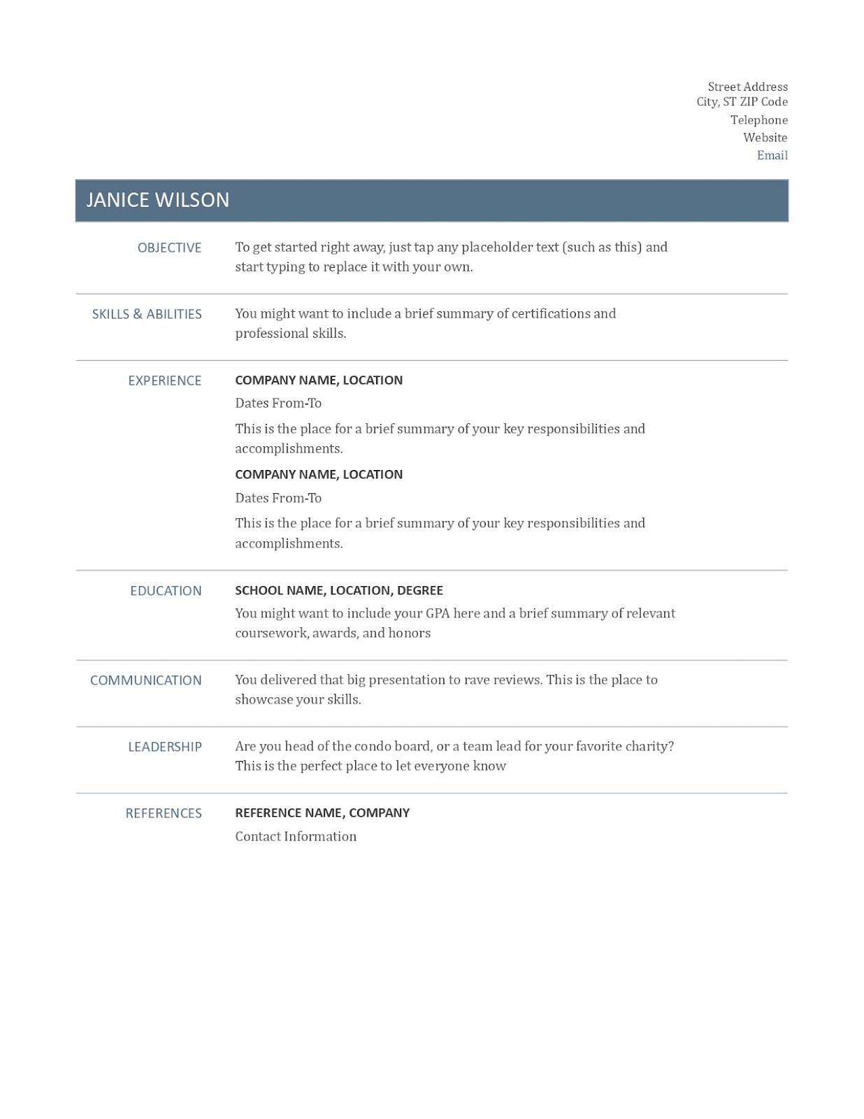 11 Template CV Gratis di Microsoft Word dan Canva serta 5 Tipsnya 10 11 Template CV Gratis di Microsoft Word dan Canva serta 5 Tipsnya | BanyakCara.biz.id